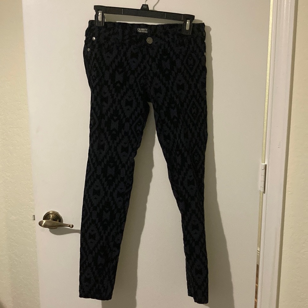 Velvety Patterned Pants